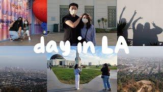 la vlog | driving to LA, visiting the line store, griffith observatory, mister bossam, cafes, ktown