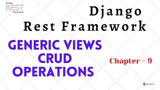 Django Generic Views CRUD Operations in Rest Framework