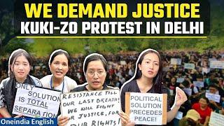 Manipur Unrest: Kuki-Zo Women’s Forum protest in Delhi, demands justice | Oneindia News