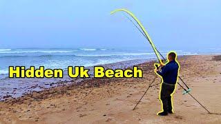 Fishing a Wild HIDDEN UK Beach? Catching a Surprise FISH!