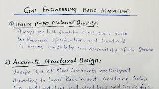 Civil Engineering Basic Knowledge by Civil Engineers