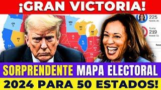 ¡GRAN VICTORIA! SORPRENDENTE MAPA ELECTORAL DE 2024 PARA 50 ESTADOS!