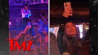 Justin Bieber Rocks Super Bowl Party, Hailey Cheers Him On | TMZ