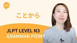 JLPT N3 Grammar: ことから (kotokara) - How to Say "Because of" in Japanese!