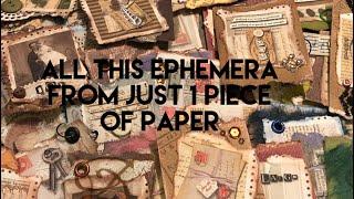 Pt 2 Easy ephemera from scrapbook paper for journals & paper crafts #ephemera #junkjournal #scraps