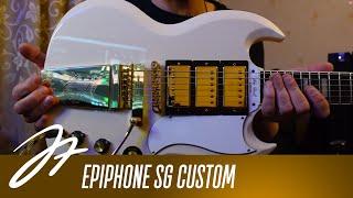 Epiphone SG Custom - Classic White - Maestro Vibrato