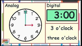 Telling the Time for Kids: O'Clock Times