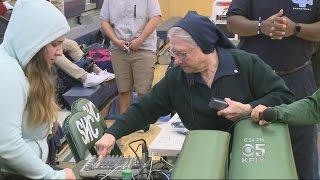 SF Sacred Heart Cathedral Nun Religiously Works Scorer's Table For Decades