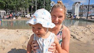 Disney's Beach Club Staycation Check Out Day! | Pool Day At Storm A Long Bay & Water Slide Fun!