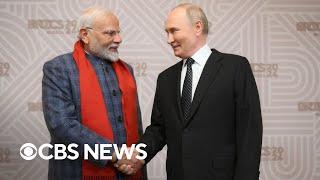 Putin hosts world leaders in Russia, Blinken meets Netanyahu in Israel, more | CBS News 24/7