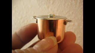 Copper Pot - DIY Dollhouse Miniature 1/12th scale - Tutorial
