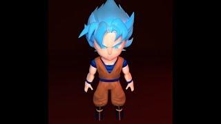 Blender 3D DragonBall Goku 3d Modelling Timelapse