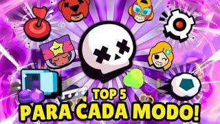 TOP 5 MELHORES BRAWLERS PARA CADA MODO DE JOGO NO BRAWL STARS!