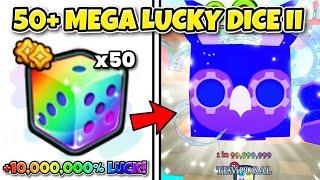 I Used 50 +10,000,000% Spin Luck & Got VERY LUCKY! (Pet Simulator 99)