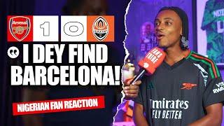 ARSENAL 1-0 SHAKHTAR  ( Ade - NIGERIAN FAN REACTION ) - CHAMPIONS LEAGUE HIGHLIGHTS 2024-2025