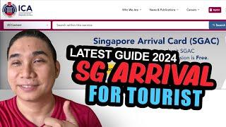 UPDATED SG Arrival Card Online Tutorial 2024 | How to fill out sg arrival card form singapore