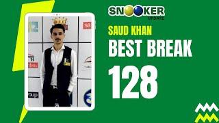 Saud Khan 128 highest break in SSL Tournament