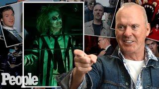 Michael Keaton Reacts to Iconic Photos From 'Beetlejuice,' Wearing the Batman Suit & More | PEOPLE