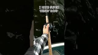 Super windy days suck for seeing follows, LOOK CLOSELY #musky #fishing #nature #shorts #wildlife