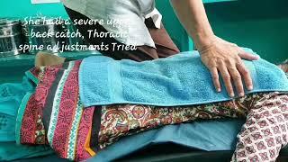 Chiropractic adjustments | Thoraco-lumbar spine | Adamya Hospital videos