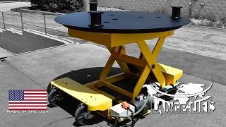 Rotating Deck Scissor Lift with Removable Stand Offs | 6,000 Pound Capacity