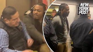 NYC Straphanger arrested after slugged passenger on subway