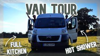 VAN TOUR | CITROEN RELAY (Off-Grid Van with full kitchen and bathroom)