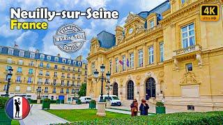  NEUILLY-SUR-SEINE, Richest City in France, Amazing Walking Tour  [4K/60fps]