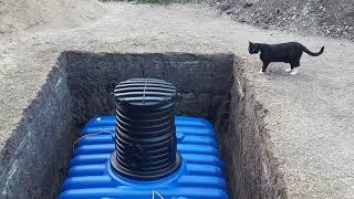 Installation of 3000 L Underground Water Tank, Rainwater harvesting