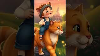 Magical Ride! Cute Kid Rides a Majestic Orange Tabby Cat Like a Princess #mishikimao #KidFriendly