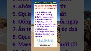 Bí Quyết Giữ Gìn Sức Khỏe Toàn Diện | Sức Khỏe và Làm Đẹp 360#ChămSócSứcKhỏe #LàmĐẹpTựNhiên #shorts