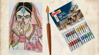 Indian bride painting