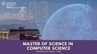 Master's Degree in Computer Science ǀ University of Trento, Italy