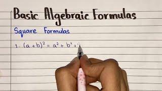 Algebraic formulas | Easy and simple list of basic algebra formulas |