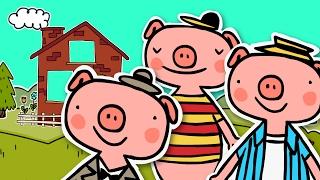 THE THREE LITTLE PIGS & The Big Bad Wolf | Fairy tale for kids | 3 Little Pigs Story