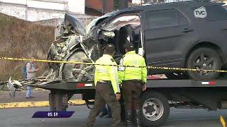 Accidente de tránsito deja como saldo dos fallecidos y tres heridos