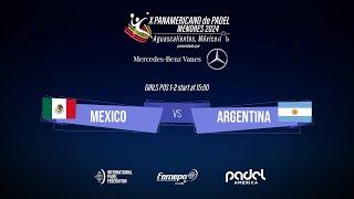  MEXICO vs ARGENTINA  - Girls - POS 1-2 - FIP JUNIORS PANAMERICAN CHAMPIONSHIPS 2024