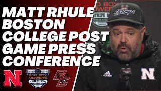 Nebraska Head Coach Matt Rhule Boston College Post-Game Press Conference (12/28/24)