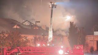 Crews battle fire at abandoned water park in east Columbus