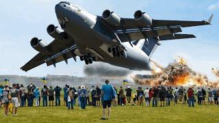 U.S. Air Force C-17 Globemaster III Showing the Insane Quick Takeoff to Ukraine