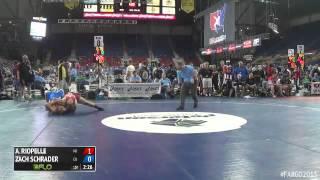 220 Champ. Round 1 - Zach Schrader (California) vs. Anthony Riopelle (Michigan)