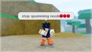 Toxic Kid Calls Me a Spammer Over Skill Issues in Shindo Life