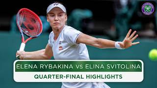 Ruthless from Rybakina | Elena Rybakina vs Elina Svitolina | Highlights | Wimbledon 2024