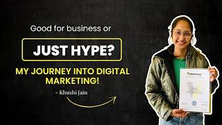 Digital Marketing Course Review By Khushi Jain| Ventureheap Academy