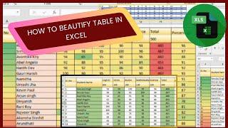 Colour Your Data: Creative Ways to Beautify Excel Tables| Excel Tutorial| Explained in English|