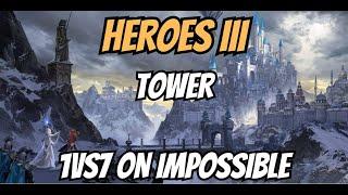 Heroes 3 Horn of the Abyss - Tower Town | 1vs7 on Impossible