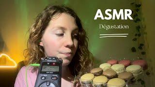 ASMR  Dégustation de macarons (eating sounds, bruit de bouche)