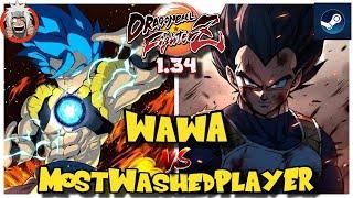 DBFZ Wawa vs MostWashedPlayer (Vegeta, GokuSSB, Gohan) vs (GogetaSSB, VegitoSSB, A17) 1.34