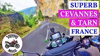 Motorcycle tour from the UK to the Cevannes & Tarn, France.