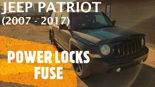 Jeep Patriot - POWER DOOR LOCKS FUSE LOCATION (2007 - 2017)